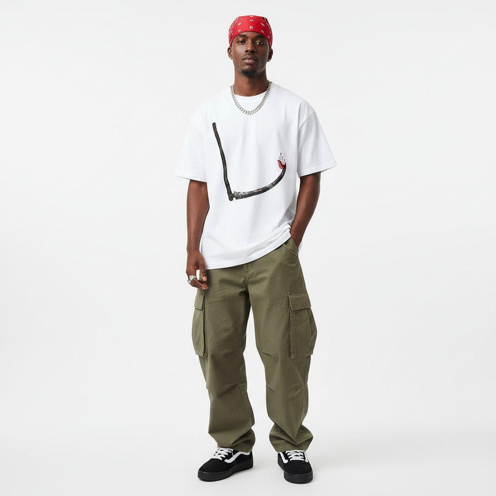 Bite Me Shadowreaper Graphic T-Shirt | Horror Streetwear Shirt | Goth Oversized Tee