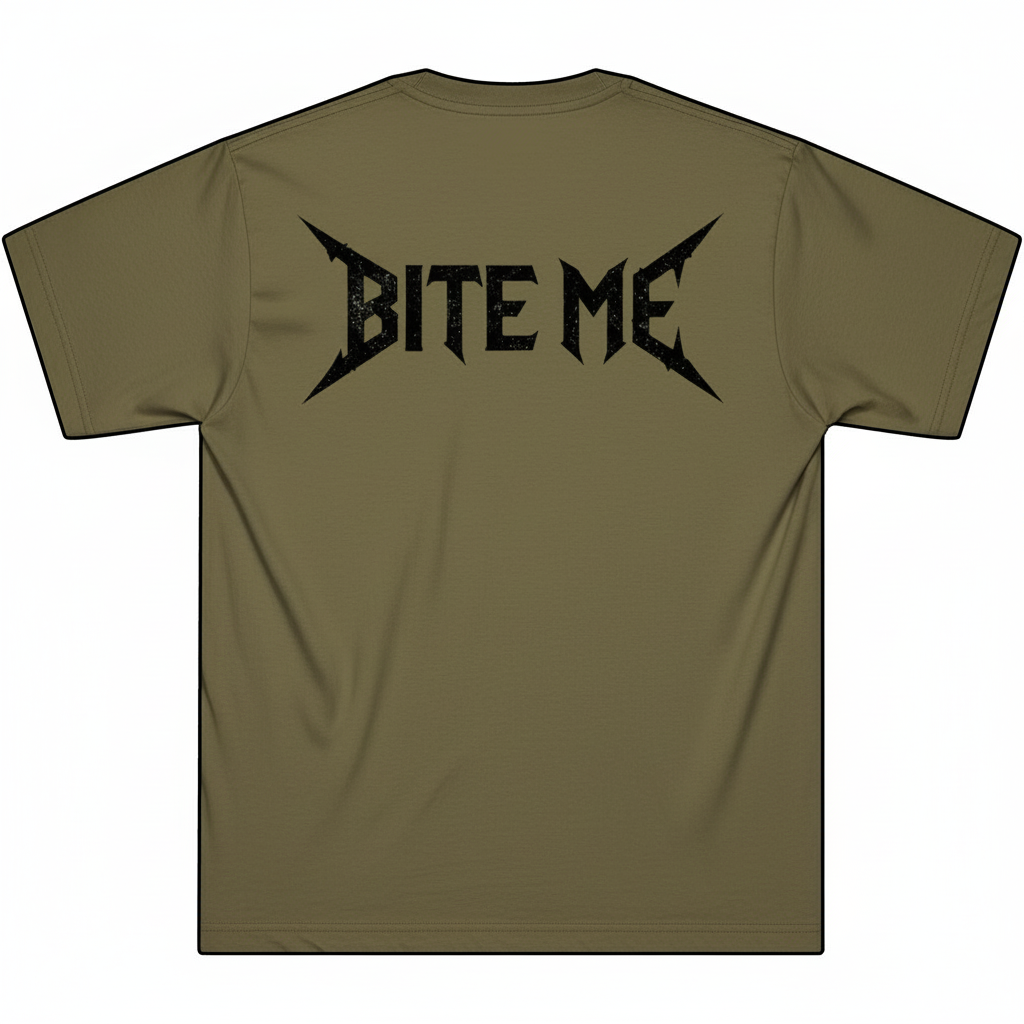 Bite Me Zombie Tee | Grunge Streetwear Graphic Shirt | Dark Aesthetic Oversized