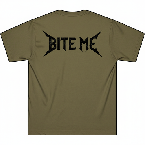 Bite Me Zombie Tee | Grunge Streetwear Graphic Shirt | Dark Aesthetic Oversized