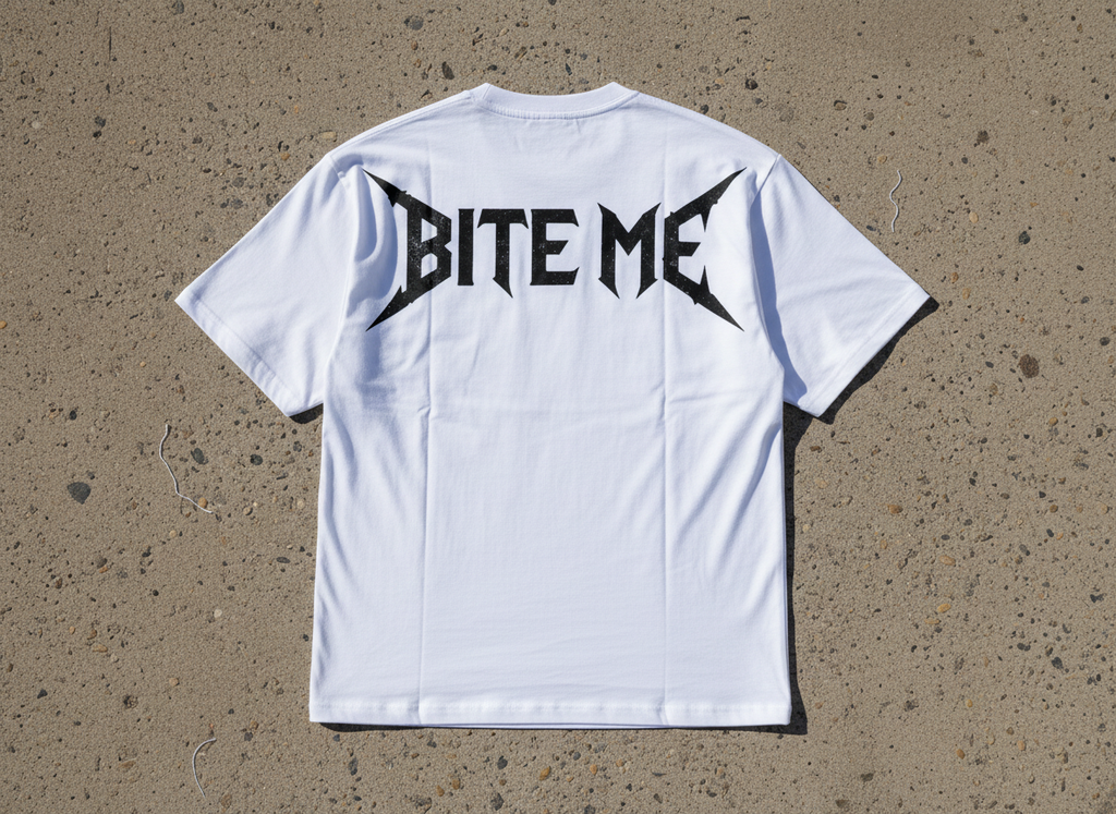 Bite Me Zombie Tee | Grunge Streetwear Graphic Shirt | Dark Aesthetic Oversized