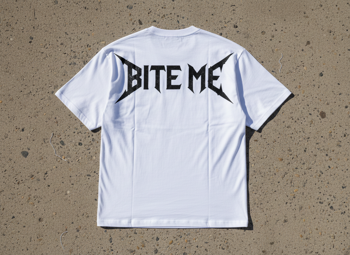 Bite Me Zombie Tee | Grunge Streetwear Graphic Shirt | Dark Aesthetic Oversized