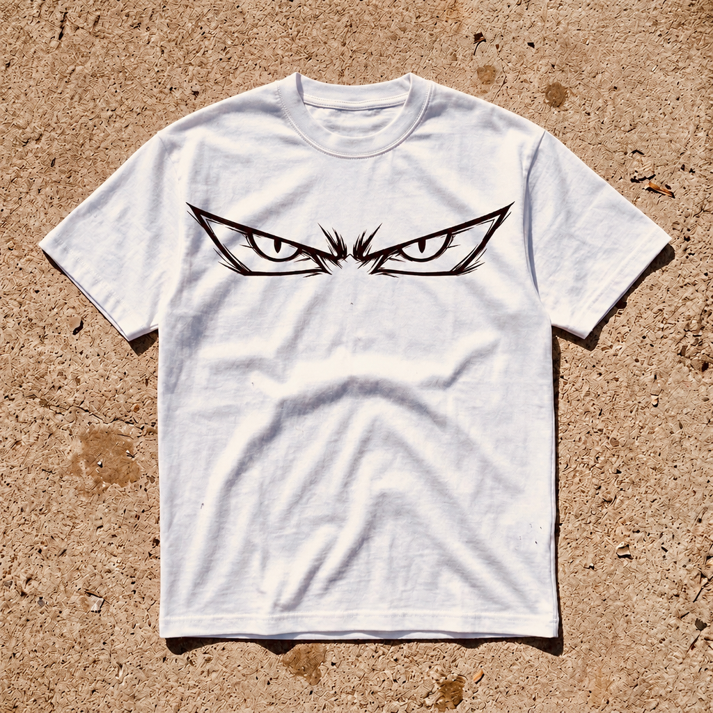 Bite Me T-Shirt | Demon Eyes Graphic Streetwear Shirt | Goth Oversized Tee
