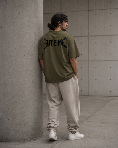 Bite Me Zombie Tee | Grunge Streetwear Graphic Shirt | Dark Aesthetic Oversized