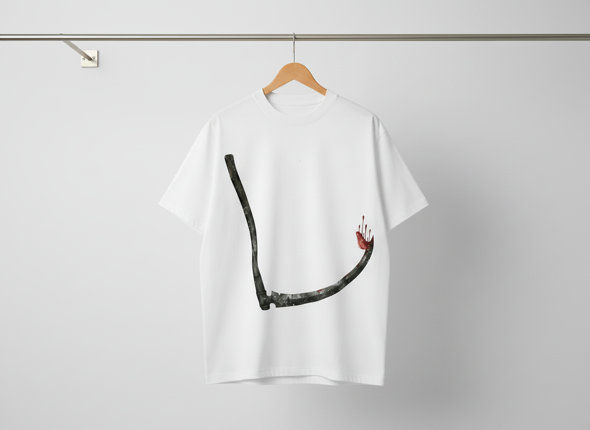 Bite Me Shadowreaper Graphic T-Shirt | Horror Streetwear Shirt | Goth Oversized Tee