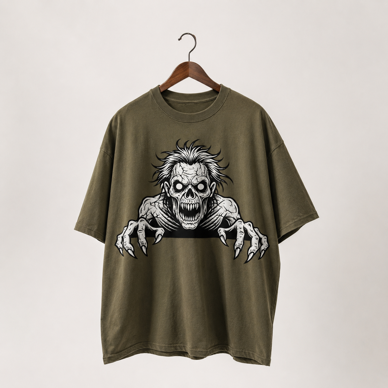 Bite Me Zombie Tee | Grunge Streetwear Graphic Shirt | Dark Aesthetic Oversized
